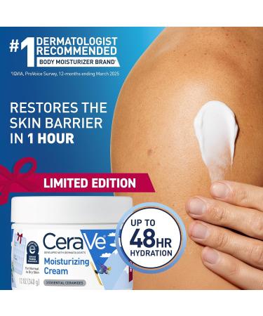 CeraVe Apr s Ski Moisturizing Cream Body and Face Moisturizer for Dry Skin Hyaluronic Acid and Ceramides Daily Moisturizer Oil-Free Fragrance Free Non-Comedogenic Limited Edition 12 Ounce - Buy Online on GoSupps.com