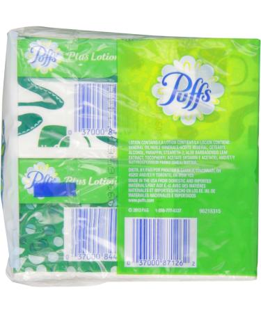 Puffs Plus Lotion Facial Tissues - 4 To-Go Packs, 10 Tissues Per Pack (Pack of 24) - Buy Online on GoSupps.com