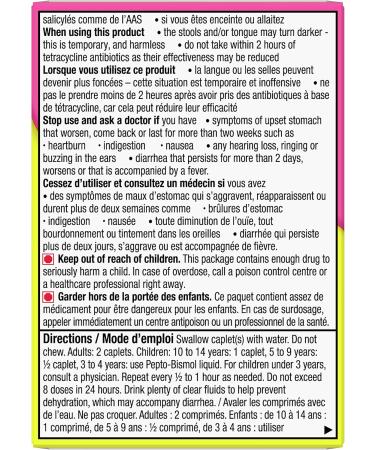 Pepto Bismol Caplets Upset Stomach Relief Diarrhea Relief Heartburn Nausea Indigestion Upset Stomach 24 Count Caplet Unflavored 24 Count (Pack of 1) - Buy Online on GoSupps.com