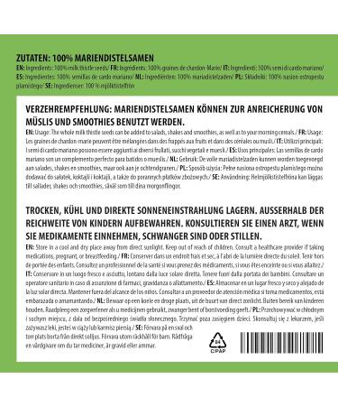  Alpi Nature Alpi Nature Whole Milk Thistle Seeds 100g Seeds for Preparing Milk Thistle Herbal Tea - Buy Online on GoSupps.com