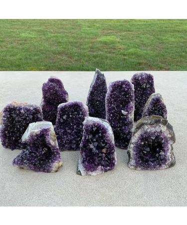 Natural Amethyst Geode Quartz Cluster Crystal Specimen Stone ERTEYIN (Size : 440-500g) - Buy Online on GoSupps.com