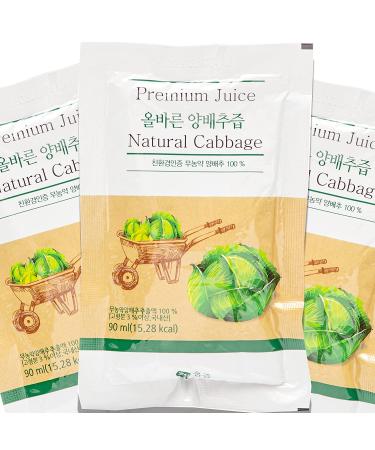 AllJeup Natural Premium Cabbage Juice - 100% Cabbage Extract - 30 Pouches - Buy Online on GoSupps.com