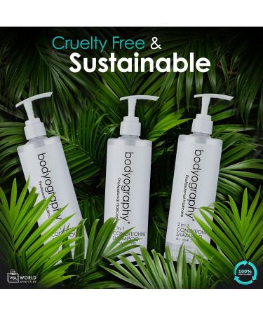 Bodyography Blanc 2 in 1 Shampoo and Conditioner - Dual Hair Cleansing & Conditioning for All | Buy Now Ship Internationally - Buy Online on GoSupps.com