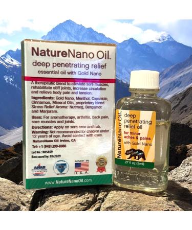 1 Pack - Nature Nano Essential Oil - Dau Con Gau Cong Nghe Na No - 8 mL per Bottles with Only 1 Bottle per Order - Product of USA NATURE ESSENTIAL OIL 1 PACK - Buy Online on GoSupps.com