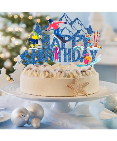 iPartyFun Skiing Theme Birthday Party Cake Topper - Buy Online on GoSupps.com