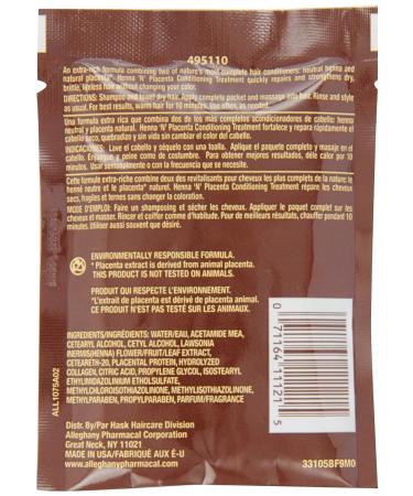 Buy Hask Pks Henna & Placenta 2oz Conditioning Treatment - 12 Pieces | International Shipping Available - Buy Online on GoSupps.com