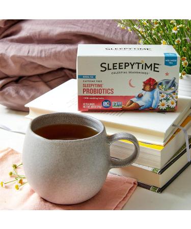 Celestial Seasonings Sleepytime Wellness Tea Plus Probiotics Caffeine Free 18 Tea Bags Box 6-Pack - Buy Online on GoSupps.com