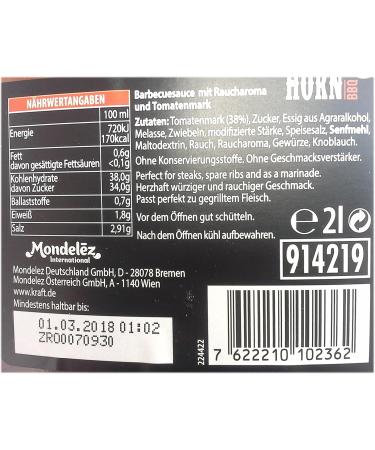 Buy Kraft Bulls-Eye BBQ Sauce Original 2L | International Shipping Available - Buy Online on GoSupps.com