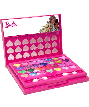 Townley Girl Barbie Beauty Compact Set - 28 Eye Shadows, 6 Lip Gloss, 4 Blushes | Makeup Kit for Kids Girls 6+ | Ideal for Parties, Sleepovers, Makeovers - Buy Online on GoSupps.com
