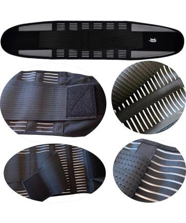 Innoti Back Band for Men & Women - Lumbar Support Belt for Sports & Work - Adjustable Compression Back Brace - Size S (50 A 69 cm) - Black & Light - Buy Online on GoSupps.com
