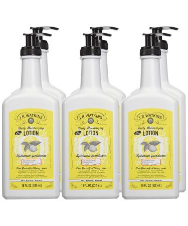 J.R. Watkins Natural Lemon Cream Hand & Body Lotion 18oz (Pack of 6) - Buy Online on GoSupps.com