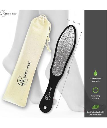 KINKY-PED Double-Sided Stainless Steel Foot File - Coarse & Fine Sides for Smooth Feet | International Shipping Available - Buy Online on GoSupps.com