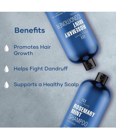 Botanic Hearth Rosemary Mint Shampoo and Conditioner Set - Thickening Formula for Hair Growth and Scalp Health - Sulfate & Paraben Free - 16 fl oz - Men & Women - Buy Online on GoSupps.com