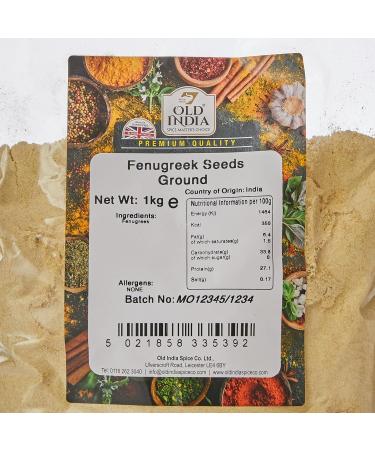 Old India Fenugreek Seeds Ground 1 Kg - Authentic Indian Spice - Pack of 1 - Buy Online on GoSupps.com