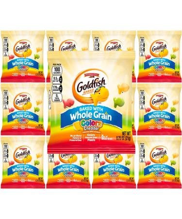 Goldfish Whole Grain Colors 0.75oz Pouches Pack of 12