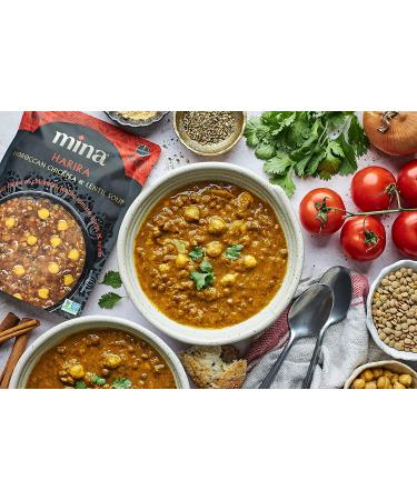 Mina Harira Moroccan Chickpea & Lentil Soup - Plant Based Protein, Vegan, Gluten Free - 10 oz - Buy Online on GoSupps.com