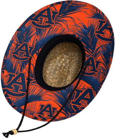 FOCO NCAA Auburn Tigers Floral Lifeguard Beach Straw Sun Hat - Official College Team Logo, One Size - Buy Online on GoSupps.com