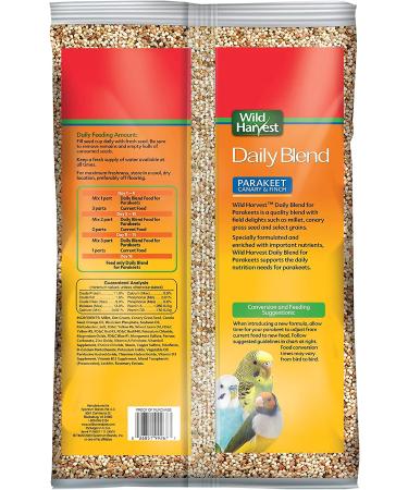 Wild Harvest Daily Blend Nutrition Diet for Parakeet, Canary, and Finch - 10 lb - Buy Online on GoSupps.com