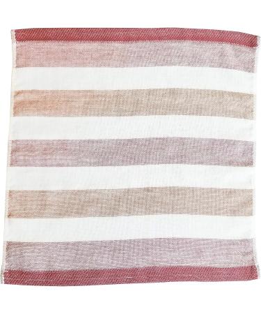 IPPINKA Senshu Japanese Towel - Ultra Soft & Quick-Drying Two-Tone Stripes - Red (Wash/Face Towel) - Buy Online on GoSupps.com