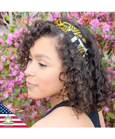 FROG SAC African Headbands Set for Girls, Women, and Teens - Knotted Elastic Twist Headwrap Hair Accessories in Designer Print - Buy Online on GoSupps.com