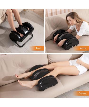 Snailax Shiatsu Foot Massager with Heat | Electric Leg & Calf Massage Device for Pain Relief | Perfect Gift for Men Fathers & Women - Black - Buy Online on GoSupps.com