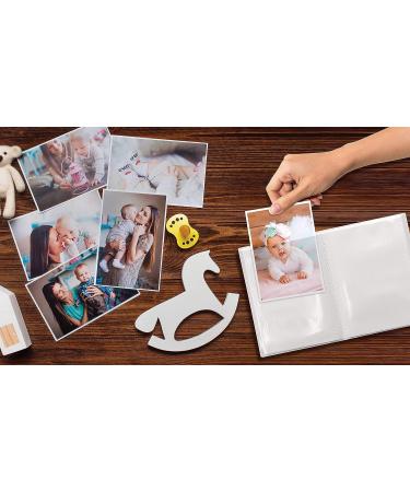 36 Photo Mini Photo Album  4 x 6 Inch  Pack of 12  Flexible Cover with Removable Decorative Inserts  Clear View Front Cover  by Better Office Products  12 Pack - Buy Online on GoSupps.com