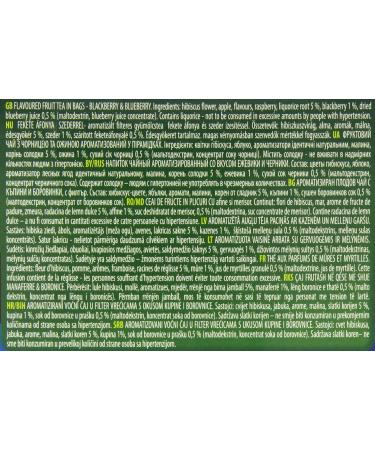  Mokate Mokate Loyd Pack of 5 pyramid tea bags blackberry and blueberry 40g - Buy Online on GoSupps.com