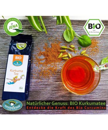 Organic Turmeric Tea 500g - Curcumin-Rich Spice & Aromatic Golden Milk - Premium Peppermint Tea from Turkey - International Shipping Available - Buy Online on GoSupps.com