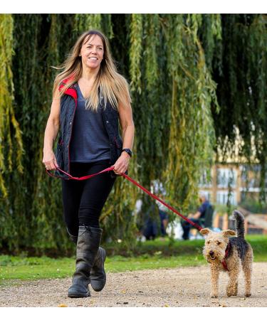 Halti Small Black Dog Leash 1.2m - Premium Nylon with Reflective Neoprene-Padded Handle - Comfortable for Small, Medium & Large Dogs - Buy Online on GoSupps.com