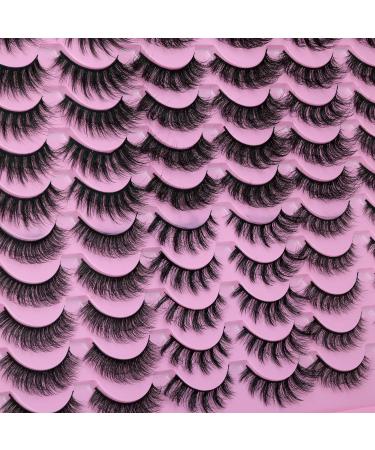 HeyAlice Wholesale Natural False Eyelashes Set - 30 Pairs Faux Mink Fluffy Wispy Cat Eye Lashes - 6 Styles Mixed 3D Strip Fake Eyelashes - Buy Online on GoSupps.com