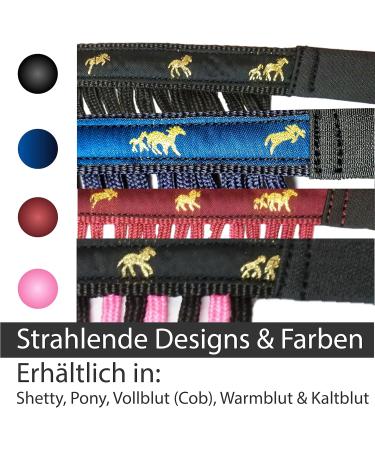 Premium Fly Mask with Fringe & Velcro for Horses | Shetty Pony COB Warmblood - Ultimate Fly Protection - Buy Online on GoSupps.com