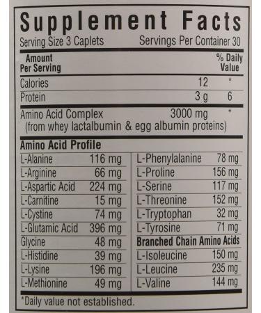 Bluebonnet Nutrition Amino Acids 1000 mg - 90 Caplets for Enhanced Wellness - Buy Online on GoSupps.com