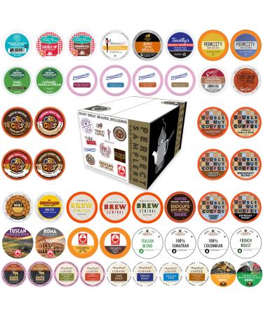 Crazy Cups Perfect Samplers Premium Coffee, Variety Pack, 50 Count Premium Coffee Variety Pack 50 Count (Pack of 1)
