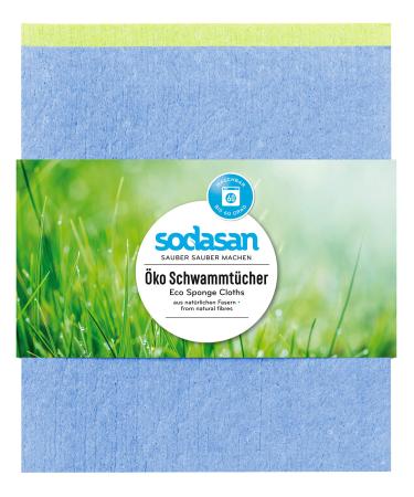 Sodasan Eco Sponge Cloths 2 pieces 1 x 2 pieces
