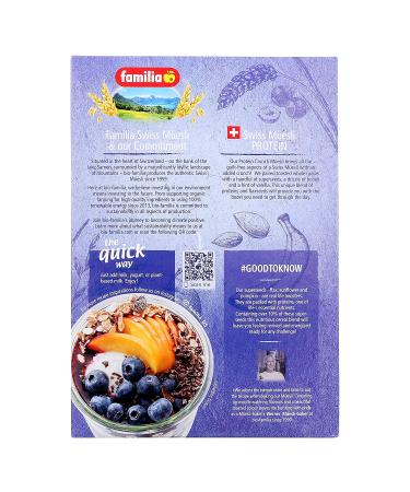 Familia Swiss Muesli Protein Crunch with Superseeds & Honey 21oz (Pack of 6) - 6 Pack Protein Crunch Oats - Buy Online on GoSupps.com