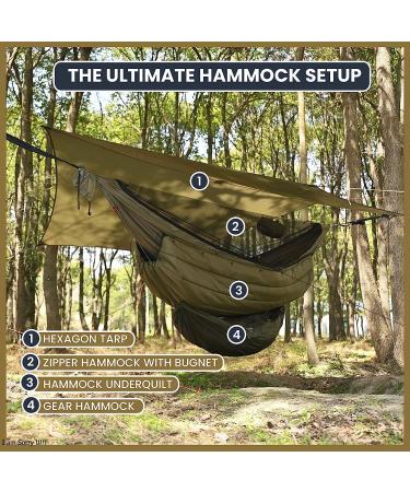 Onewind 11Ft Camping Hammock with Mosquito Net and Adjustable Ridgeline - Buy Online on GoSupps.com
