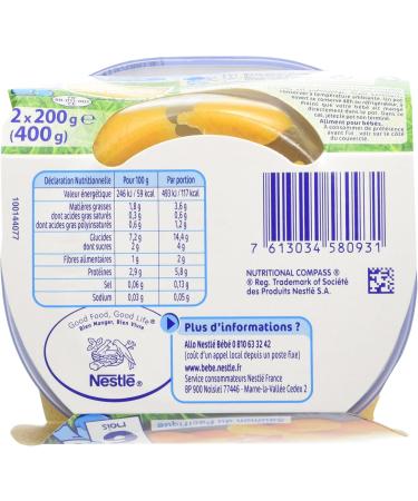 Nestl Naturnes Les S lections Small Baby Pots Sweetness of Carrots Salmon - From 6 Months - 2x200g - Buy Online on GoSupps.com