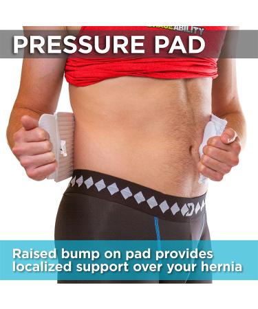 BraceAbility Hernia Belt for Men & Women | Compression Support Pad for Abdominal Hernias - L/XL 5 (38-58) - Buy Online on GoSupps.com