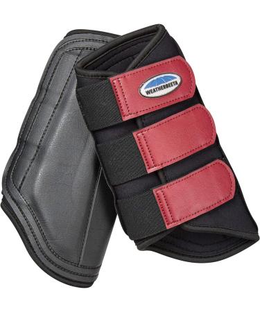 Weatherbeeta Single Lock Brushing Boots (Cob) (Black/Turquoise) - Buy Online on GoSupps.com