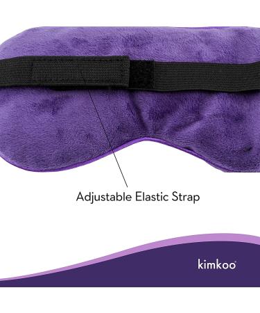 Kimkoo Moist Heat Eye Compress - Microwave Hot Eye Mask for Dry Eyes - Natural Therapy (Purple) - Buy Online on GoSupps.com