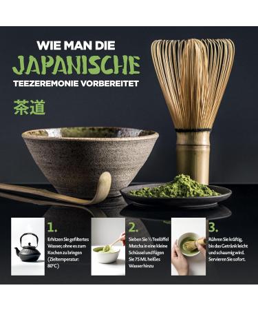 Buy Organic Ceremonial Grade Matcha Tea Powder 50g - Authentic Uji Kyoto Green Tea for Drinking & Cooking - Perfect for Lattes & Tea Ceremonies - Buy Online on GoSupps.com