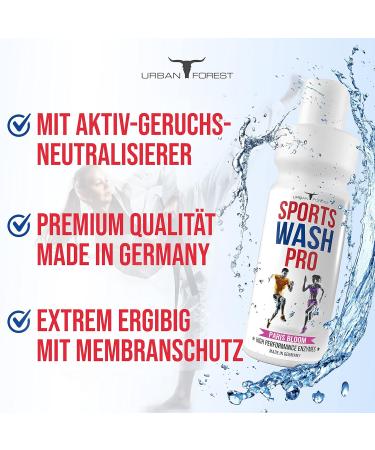 Buy Sports Wash Pro - Full Detergent for Outdoor & Functional Clothing | Odor Remover | Microfiber Safe | 1L - Urban Forest | International Shipping - Buy Online on GoSupps.com