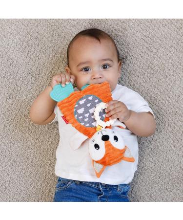 Infantino Go Gaga Cuddly Teether Fox | Sensory Toy for Babies | Silicone Bite Ring & Dental Aid | Multicolored 316201 - Buy Online on GoSupps.com
