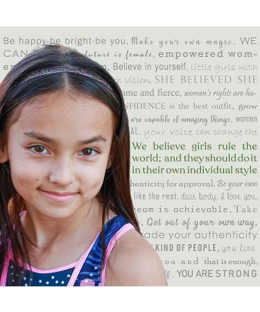 FROG SAC 6 Sparkly Glitter Elastic Headbands for Girls - Non-Slip Thin Stretch Sports Headbands for Teens - Cute Fashion Accessories for Teen Girls - Yoga and Sports Head Wraps - Buy Online on GoSupps.com