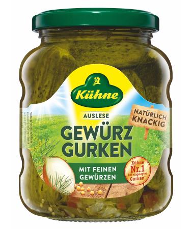 K hne gherkins selection glass pack of 5 (5 x 370 ml)