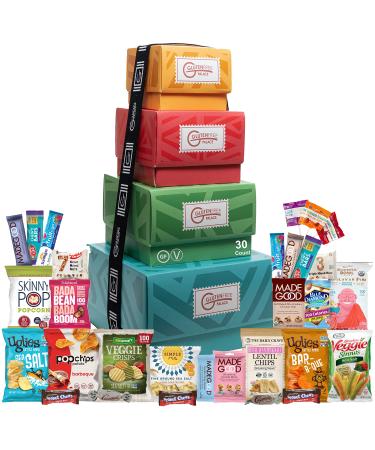 Snack Gift Baskets | Gluten Free Snacks Variety Pack for Adults | SNACK GIFTS | VEGAN Gift Basket For All Occasions: Independence Day, Thank You, Get Well, Sympathy, Corporate | Gluten Free, Dairy Free, Egg Free Kosher
