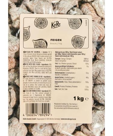 KoRo - Figues s ch es 1 kg - Buy Online on GoSupps.com