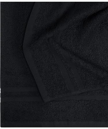 Utopia Towels Cotton Bleach Proof Salon Towels 16x27 - Black Gym Hand Towel 12 Pack - Buy Online on GoSupps.com