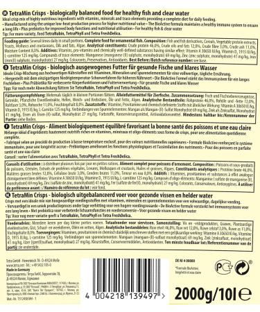 Tetramin Crisps - Premium Fish Feed for Tropical Decorative Fish | 10L 2kg Pack | High Nutrition & Low Water Pollution - Buy Online on GoSupps.com