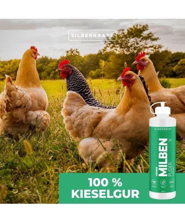 Silver Power Mite Powder 100g - Effective Mite Protection for Chickens & Birds | Anti-Mite Solution Against Red Bird Mite | Guaranteed Defense - Buy Online on GoSupps.com